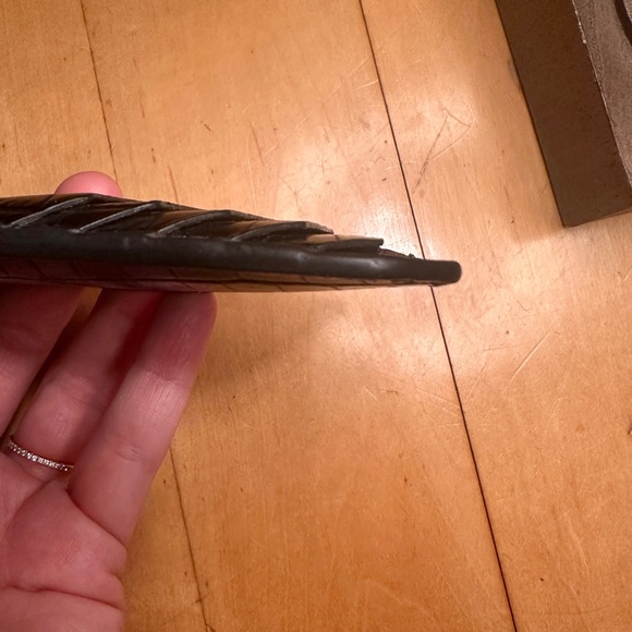 Saint Laurent Black Croc-Embossed card holder/wallet - Picture 4 of 16